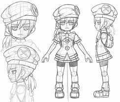 Small Girl Anime Character Blueprint Download Free Blueprint For 3d Modeling Character Model Sheet Anime Character Design Cartoon Character Design