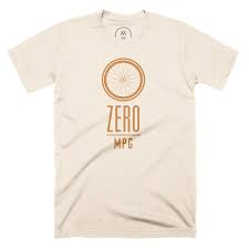 ZERO mpg” graphic tee and pullover hoodie by Jonathan Starkey.