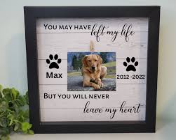 Pet Memorial Picture Frame, Dog Memorial, Cat Memorial, Gift for Loss of  Pet, Dog Photo Frame, Cat Photo Frame