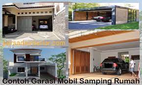 Pemilihan model garasi rumah sangatlah menentukan apakah hunian kita nanti akan terlihat semakin baik ataukah justru garasi merusak eksterior rumah. Contoh Garasi Mobil Samping Rumah