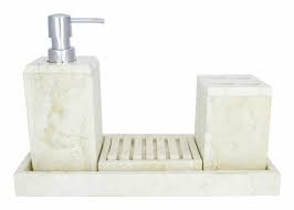 So, here are our top picks for creative bathroom handlings. 4 Piece Marble Bath Set Bali Indomarmer