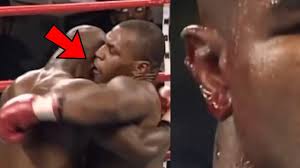 On This Day Mike Tyson Was Disqualified For Biting Holyfield S Ear In 1997 Youtube