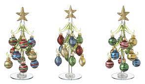 Check spelling or type a new query. Glass Trees With Miniature Ornaments Set Of 3 Ganz 8 25 Inches