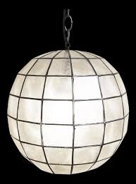 Pair of capiz shell pendant globe lights by xcapevintage. Capiz Shell Globe Lantern 12 Chairish