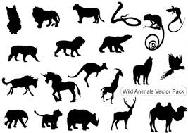 Wild Animals Silhouettes Free Pack Vector Pdf Free Graphics Download Animal Silhouette Silhouette Drawing Silhouette Free