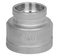 4 in. x 3 in. NPT Threaded - Reducing Coupling - 150# Cast 316 Stainless  Steel Pipe Fitting
