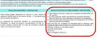 D'autres exemples de lettres types. Contestation D Amende