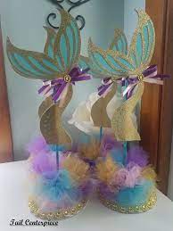 Mermaid Centerpiece Mermaid Baby Shower Centerpiece Mermaid Etsy Mermaid Baby Shower Theme Mermaid Theme Birthday Mermaid Theme Party