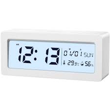 Great savings free delivery / collection on many items. Brifit Digital Alarm Clock Battery Operated Clock Bedside Non Ticking Silent Bedside Clock With Date Humidity Temperature Display Snooze Alarm Clock With Backlit For Bedroom Office Home Buy Online In Belize