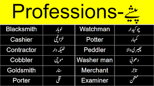 Professions Vocabulary Words List In English And Urdu Vocabulary Words English Vocabulary Words Vocabulary