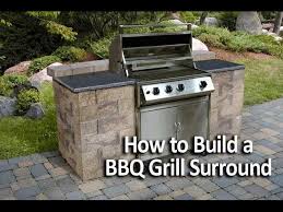How To Build A Bbq Grilling Station Or Grill Surround Youtube