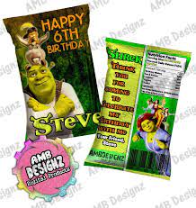 Shrek birthday party ideas 2 of 5; Pin On Chip Bag Party Favors