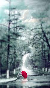 A Garota De Capa Vermelha Red Umbrella Red Umbrella Umbrella Walking In The Rain