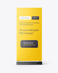 Citylight Stand Mockup In Outdoor Advertising Mockups On Yellow Images Object Mockups