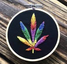 I love hand embroidery so much, that i've designed several free embroidery patterns for you to download. Pin On Weed Art