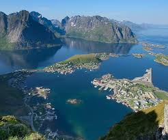Sommet De Reinebringen Aux Iles Lofoten Lofoten Iles Lofoten Carte Randonnee