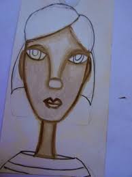 PaperArtsy: Face: Month 3 {with Eclectica³ Darcy and Sara Stamps by Clare  Lloyd}