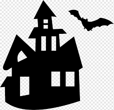 Halloween Ghost Drawing Haunted House Halloween Logo Haunted Mansion Black And White Silhouette Symbol Haunted House Halloween Logo Png Pngwing Drawing in black and white. halloween ghost drawing haunted house