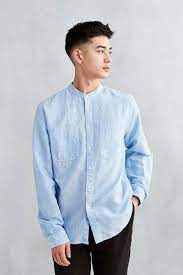 Cpo Banded Collar Two Pocket Shirt Gaya Model Pakaian Pria Gaya Rambut Pria Undercut Gaya Rambut Pria