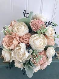 Sola Flower Bouquet Blush Pink Sola Wood Flower Wedding Bouquet Eco Flowers Alternative Keepsake Bouquet Navy Blue Wedding Sola Flower Bouquet Flower Bouquet Wedding Eco Flowers