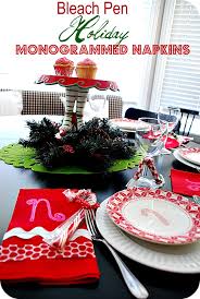 See more ideas about bleach pen, diy clothes, diy fashion. Make Monogrammed Holiday Napkins With Bleach Pens Tutorial Tatertots And Jello