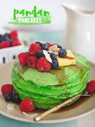 When shared with the judges, my phone. Pandan Pancakes Spicyicecream