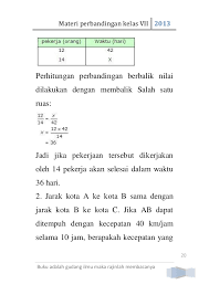 Ibu budi baru saja melahirkan seorang bayi dengan tinggi badan 48 cm. Contoh Soal Perbandingan Bertingkat Matematika Smp Kelas 9 Jawabanku Id