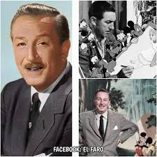 5 de diciembre de 1901 nació en Chicago, Illinois, USA, WALT DISNEY. Walter  Elias "Walt" Disney fue un caricaturista, productor, director, guionista y  animador estadounidense. Figura capital de la historia del cine