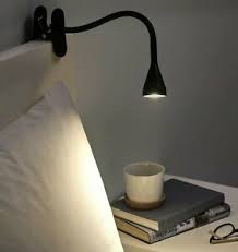 Check spelling or type a new query. Ikea Black Led Night Light Spotlight Lamp With Clip Bedroom Reading Study Desk Ebay