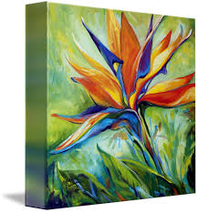 Abstract Bird Of Paradise Painting Blessed Day Bird Of Paradise By Marcia Baldwin Bird Painting Acrylic Art Art Prints