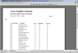 Gl Print Chart Of Accounts Youtube