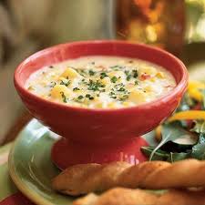Panera bread's delightful seasonal chowder features sweet corn kernels that are balanced with a creamy base and spicy accents. Copycat Panera Bread Summer Corn Chowder Recipe Myrecipes