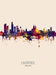 Explore more unique gifts in our curated marketplace. Liverpool England Skyline Digital Art By Michael Tompsett