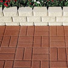 You can't beat the price if you can find it stocked. Pavestone 16 In X 16 In X 1 75 In River Red Concrete Brickface Square Step Stone 72661 The Home Depot Step Stones Patio Stones Concrete Steps