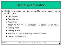 Find out why it's needed and what happens before, during and after the procedure. Rectal Examination