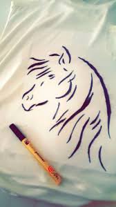 خيل رسم رسمي تيشيرت حب فروسية خربشات embroidery art drawings cute profile pictures