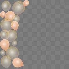 Balloon Border Cartoon Ai Painted Png And Vector With Transparent Background For Free Download Balloon Background Celebration Balloons Party Balloons
