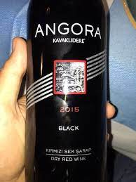 Ticket restaurant yemek kartı ; 2015 Kavaklidere Angora Black Kirmizi Sek Sarap Vivino