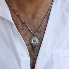 Check out our engraved necklace for men selection for the very best in unique or custom, handmade pieces from our necklaces shops. Lion Necklace Men S Men S Engraved Necklace Talisa
