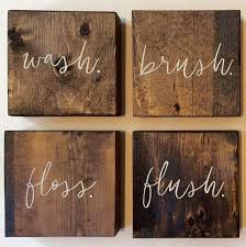 This Wooden Bathroom Wall Set Will Make A Unique Addition To Any Bathroom Decor Thanks For Visiting Apartment Wall Decor Dorm Bathroom Rustic Bathroom Decor