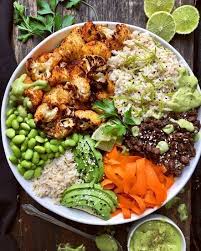 Gesundes Essen Um Gewicht Zu Verlieren Gesundes Essen Rezepte Einfach Gesundes Essen Gesund Fur Spicy Roasted Cauliflower Burrito Bowls Recipe Healthy