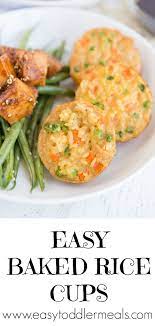 Baked Rice Cups Charisse Yu Recipe Rice Recipes For Kids Meat Baby Food Baked Rice