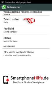 Whatsapp zeigt ihnen im chat automatisch an, wann ein kontakt zuletzt online war. Whatsapp Online Status Verbergen Zuletzt Online Ausschalten So Gehts Smartphonehilfe De