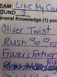 Fred was the funnier twin. Pub Quiz Team Names Pun Top Quiz Team Names The Funny And The Punny