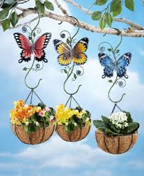 Set Of 3 Butterfly Outdoor Plant Hanger Hooks Outdoor Plant Hanger Butterfly Plants Butterflies Outdoor