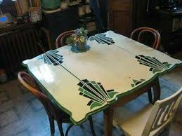 Enamel Top Kitchen Table 1925 Vintage Kitchen Table Art Deco Kitchen Top Kitchen Table