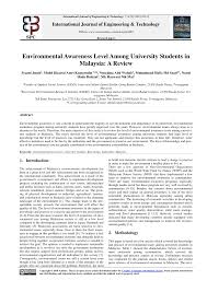 Blending the malay, indian, indigenous tribes as well as chinese. Pdf Environmental Awareness Level Among University Students In Malaysia A Review