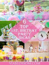6 Best Girl 1st Birthday Party Ideas Via Blossom First Birthday Theme Girl 1st Birthday Party Themes Girls Birthday Party Themes