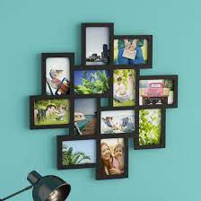 26 pieces picture frames set collage photo frames wall gallery kit for wall and home, two in 8x10, five in 5x7, seven in 4x6, twelve in 3.5x5 in black white (black) 3.8 out of 5 stars. Latitude Run Nordman 12 Opening Decorative Wood Photo Collage Wall Hanging Picture Frame Reviews Wayfair