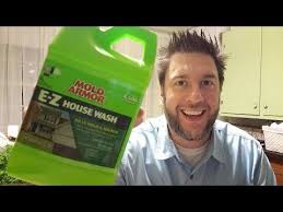 Vinyl siding is designed for rain to fall on it from the sky, so hold the hose down onto the siding to lower the risk of water getting through. Mold Armor E Z House Wash Clean Vinyl Siding Without Scrubbing Youtube House Wash Cleaning Vinyl Siding Vinyl Siding